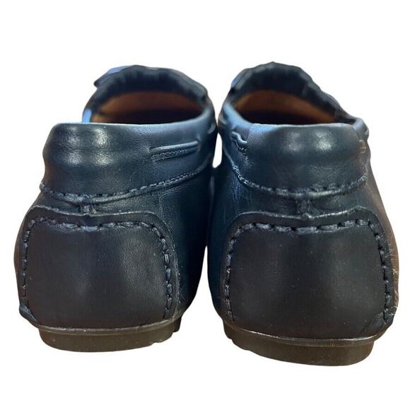 Sebago Meriden Kiltie Navy Leather Womens Driving Loafers Flats Slip On Shoes 10 - Picture 11 of 16